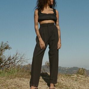 Doen Louvre Pant Black / Doen linen pants